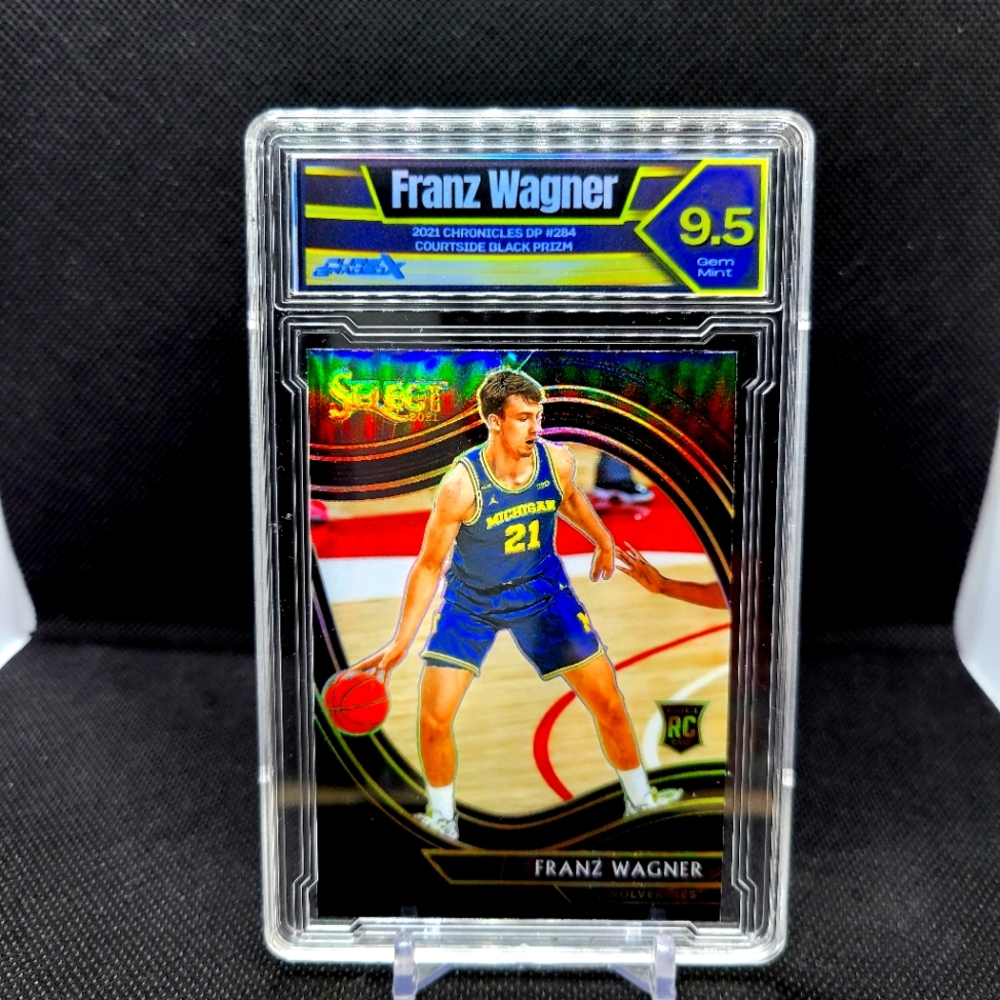 2020-21 Chronicles DP Select Franz Wagner RC# 284 Courtside Black Prizm  PGX 9.5